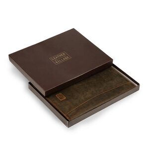 Leather Portfolio & Binder Leather Portfolio. Brown.